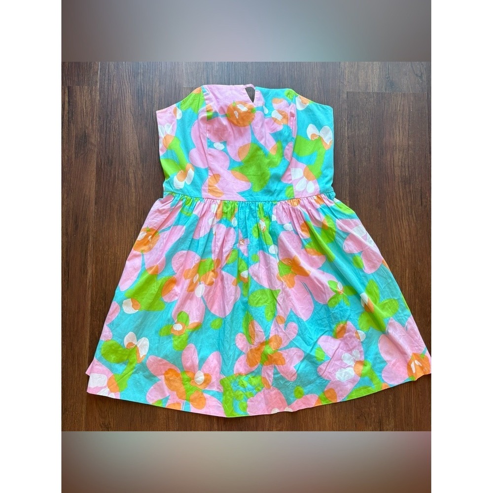 Resortwear Lilly Pulitzer Strapless Floral Keyhole Fit Flare Dress 6